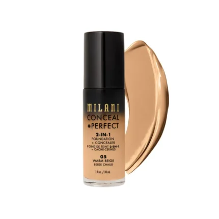 MILANI CONCEAL PERFECT 2IN1 FOUNDATION 05 Warm Beige