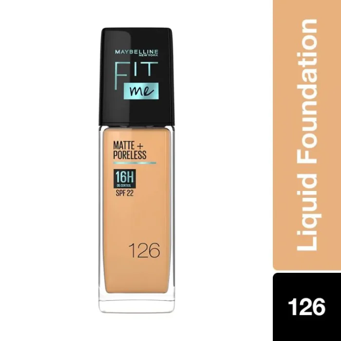 Maybelline Fit Me Matte +Poreless Liquid Foundation – 126