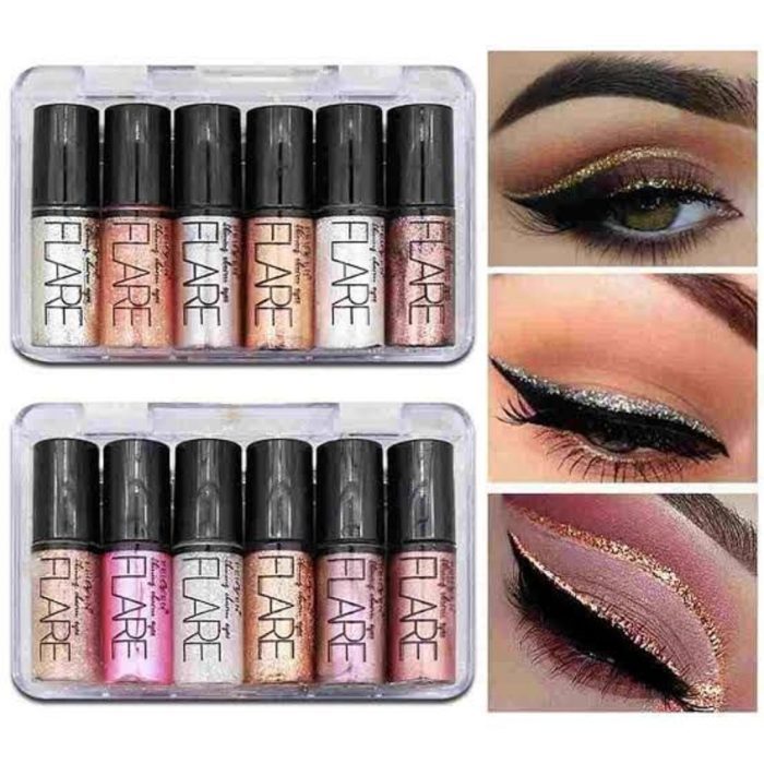 6 Colors Glitter Diamond Liquid Eyeshadow